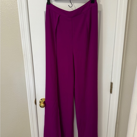 Lulus out-tonight two piece jumpsuit magenta - Picture 6 of 6